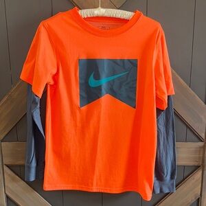 Nike long sleeve double tee